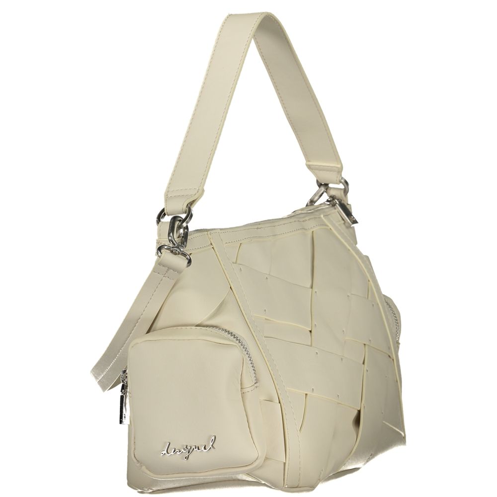 Desigual White Polyurethane Women's Shoulder Bag | Regal Royce