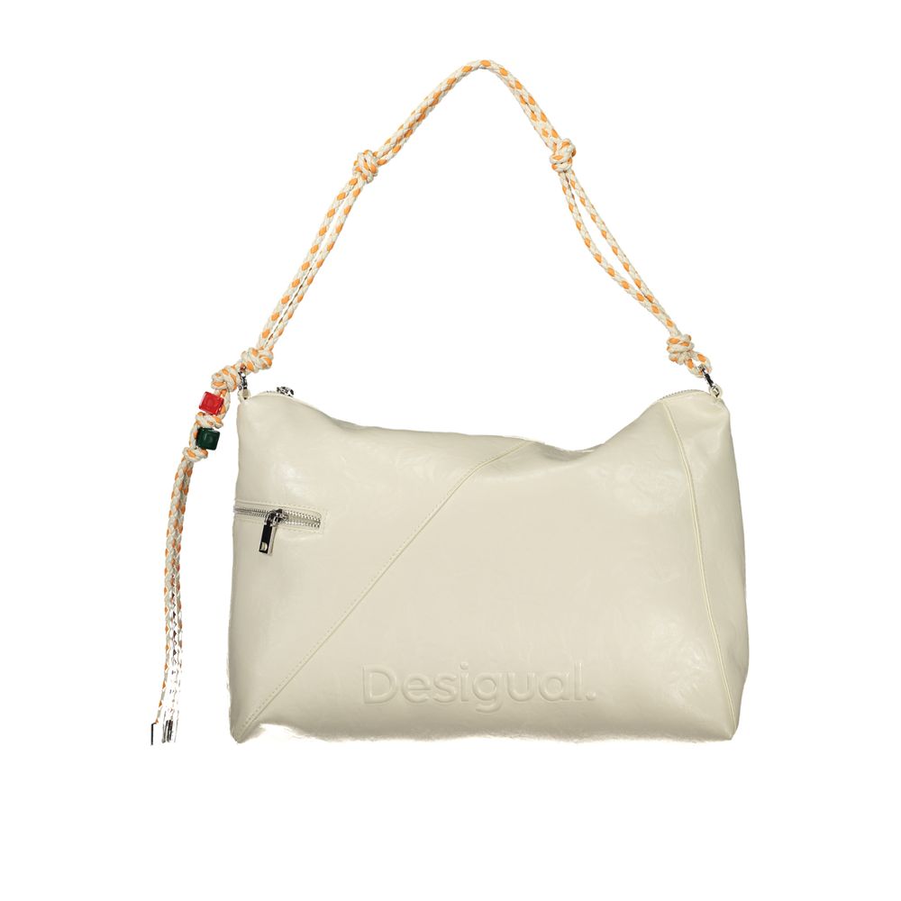 Desigual Ecru Polyurethane Women Handbag