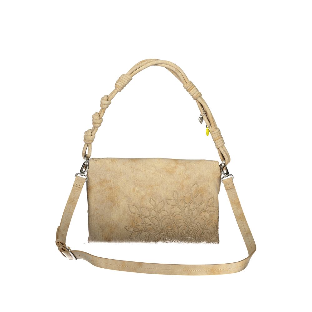 Desigual Beige Polyurethane Women Handbag | Regal Royce
