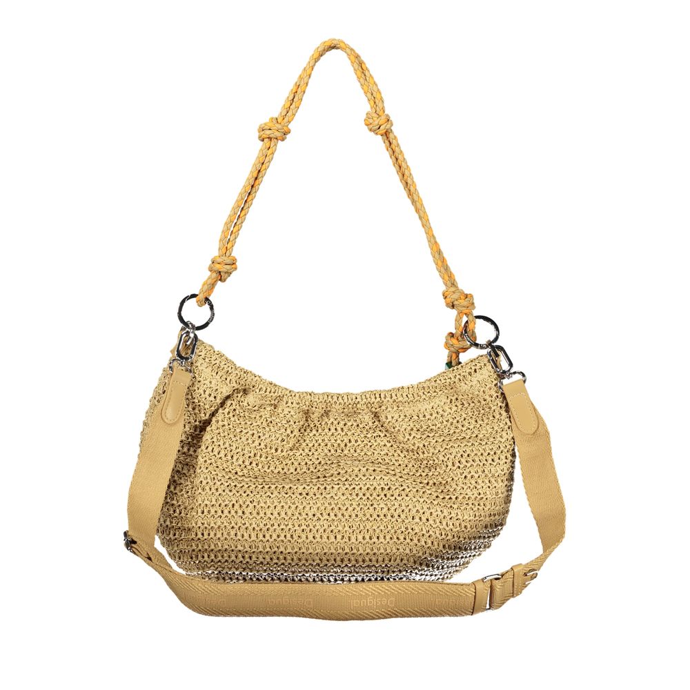 Desigual Beige Polyurethane Women Handbag | Regal Royce