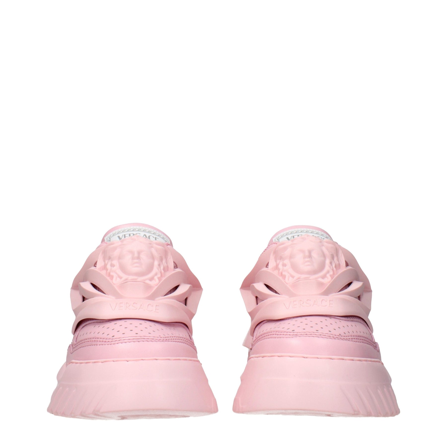Versace Pink Leather Chunky Sneakers | Regal Royce