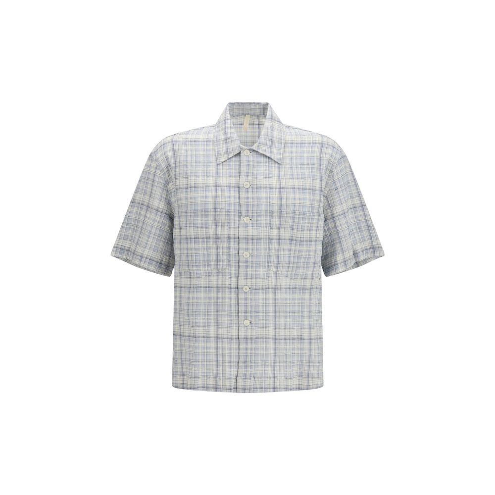 Sunflower Blue Cotton Pattern Shirt | Regal Royce
