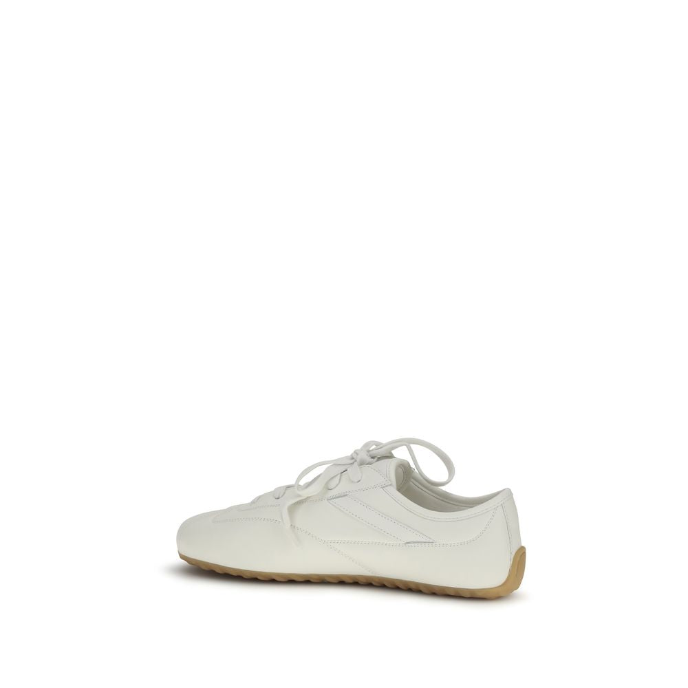 Alexander McQueen White Calf Leather Bos Taurus Athletic Sneakers | Regal Royce