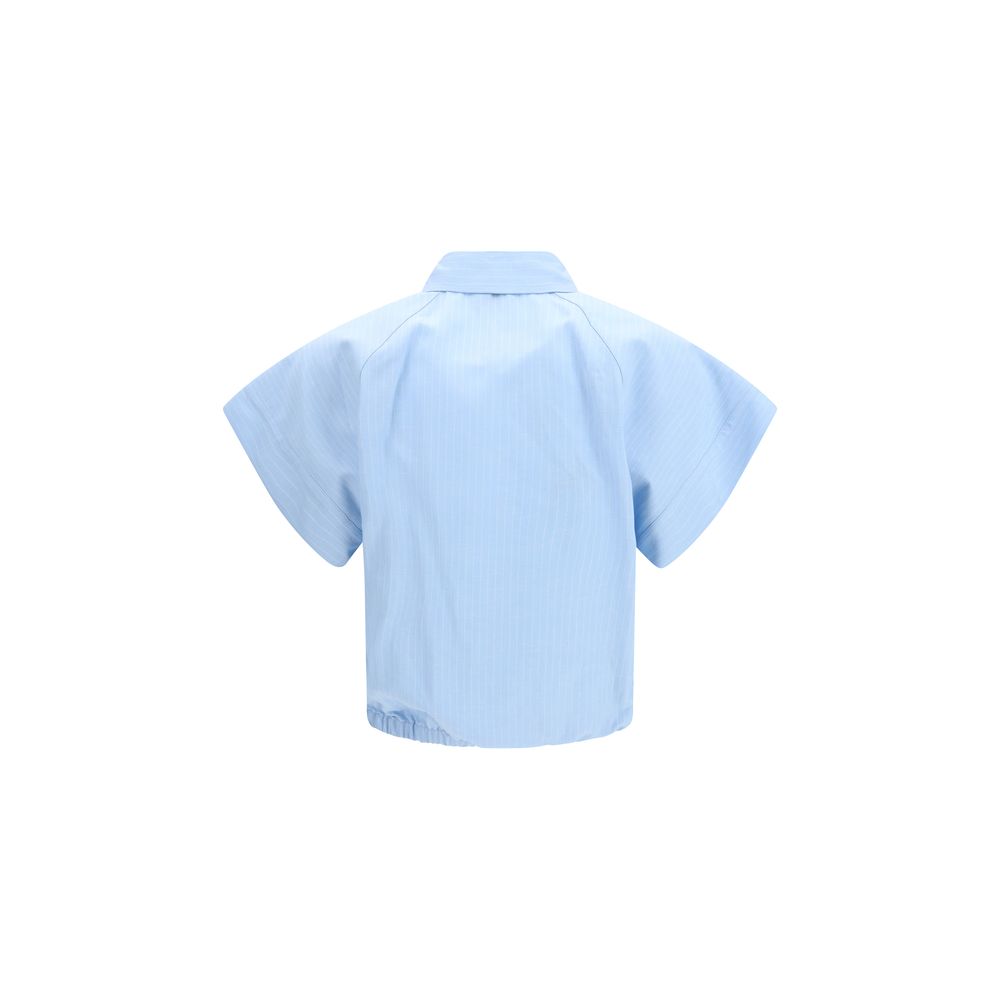 Jacob Cohen Blue Viscose Shortsleeve Shirt | Regal Royce