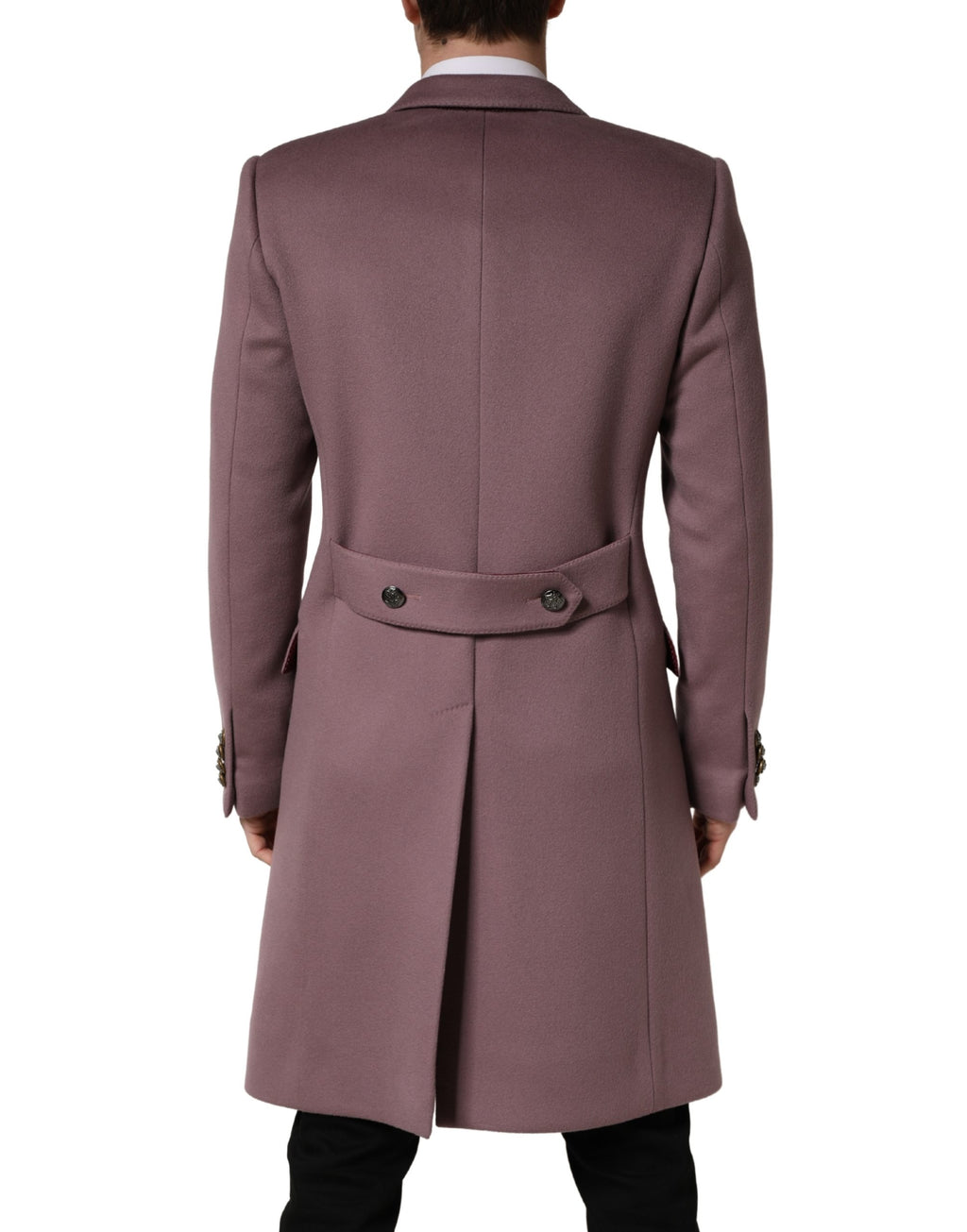 Dolce & Gabbana Brown Double Breasted Men Trench Coat Jacket