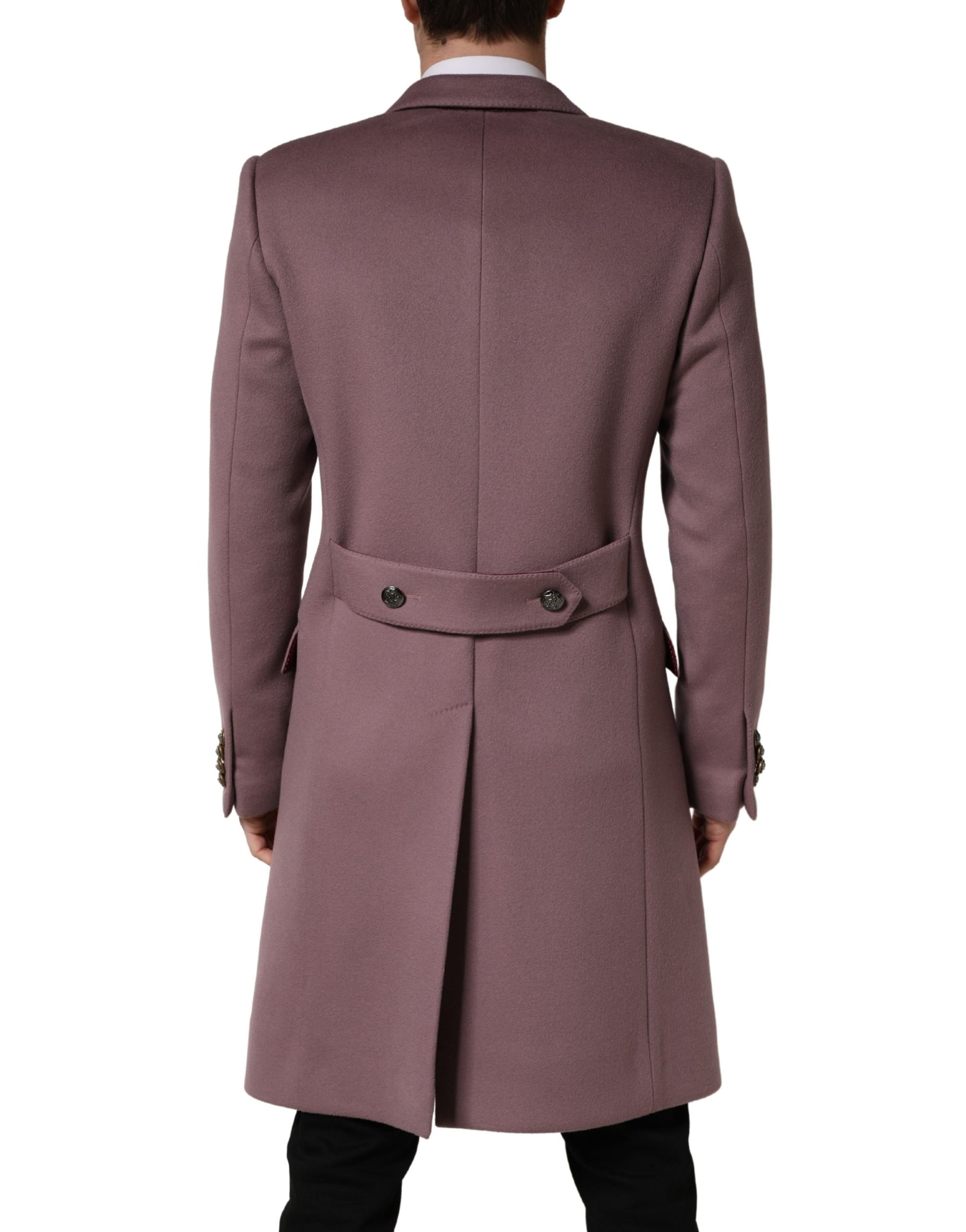 Dolce & Gabbana Brown Double Breasted Men Trench Coat Jacket | Regal Royce
