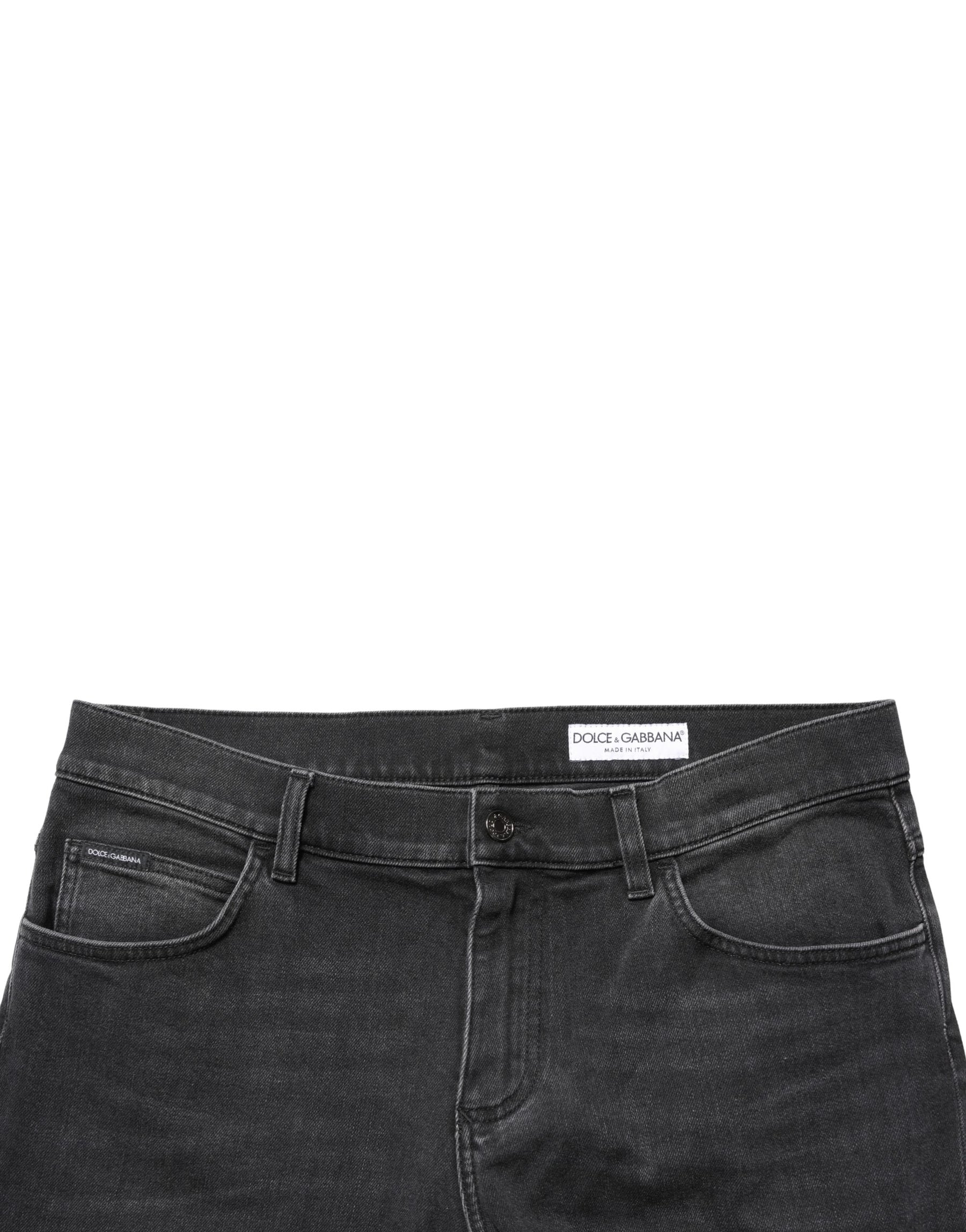 Dolce & Gabbana Black Cotton Stretch Regular SkinnyDenim Jeans | Regal Royce