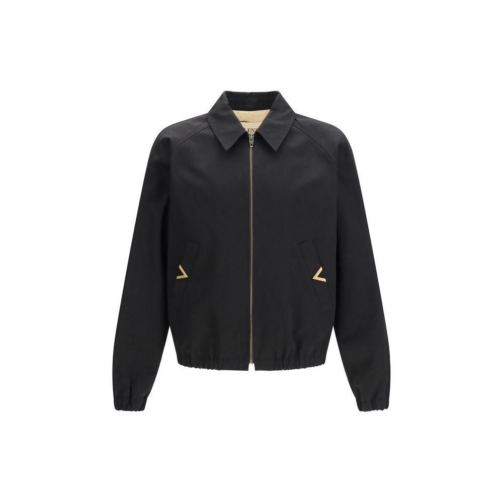 Valentino Black Cotton Bomber | Regal Royce