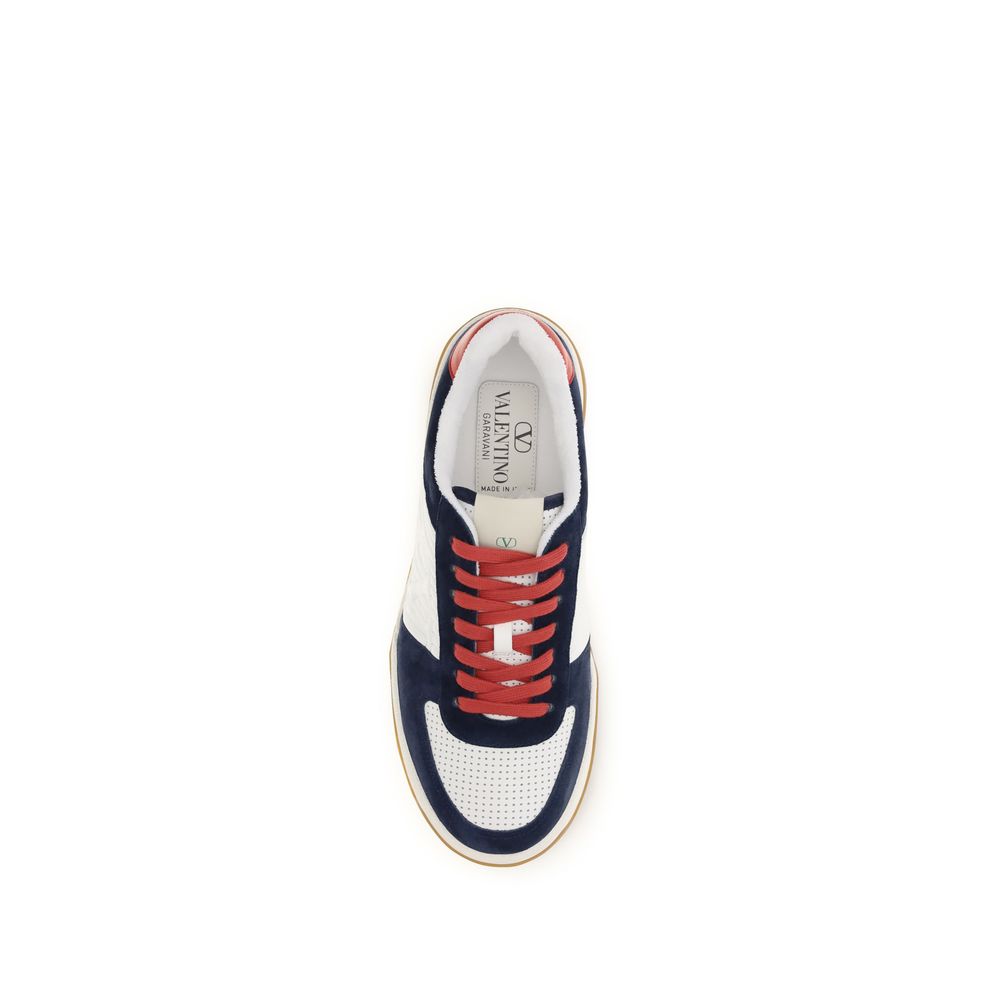 Valentino Garavani Multicolor Calf Leather Bos Taurus Athletic Sneakers | Regal Royce
