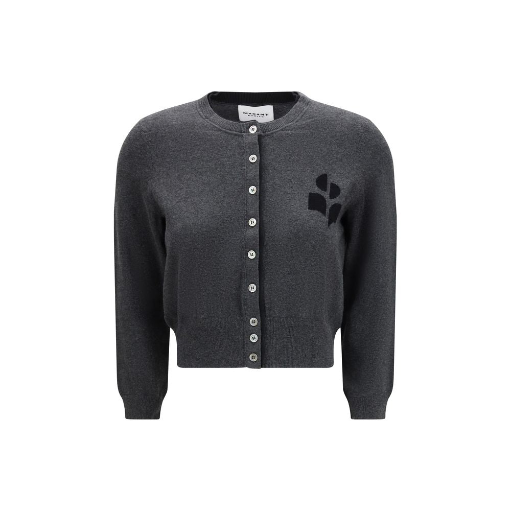 Marant Etoile Gray Cotton Cardigan | Regal Royce