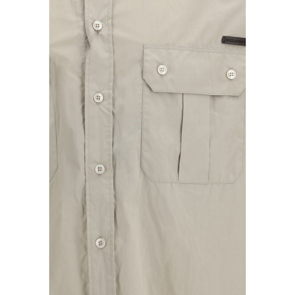 Dolce & Gabbana Beige Cotton Dress Shirt | Regal Royce
