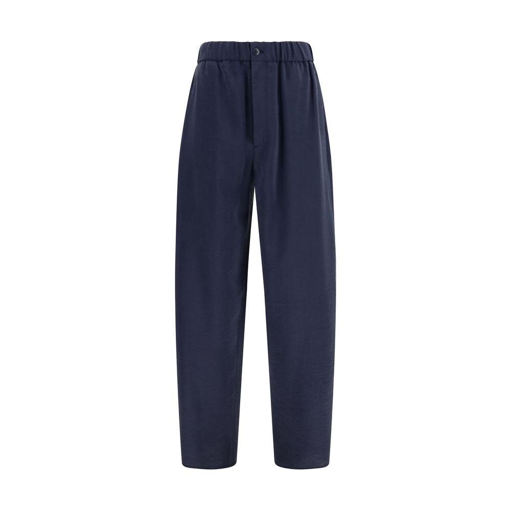 Giorgio Armani Blue Silk Casual Pants | Regal Royce