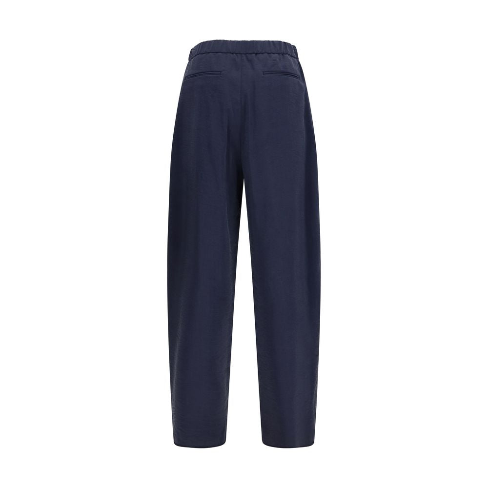 Giorgio Armani Blue Silk Casual Pants | Regal Royce