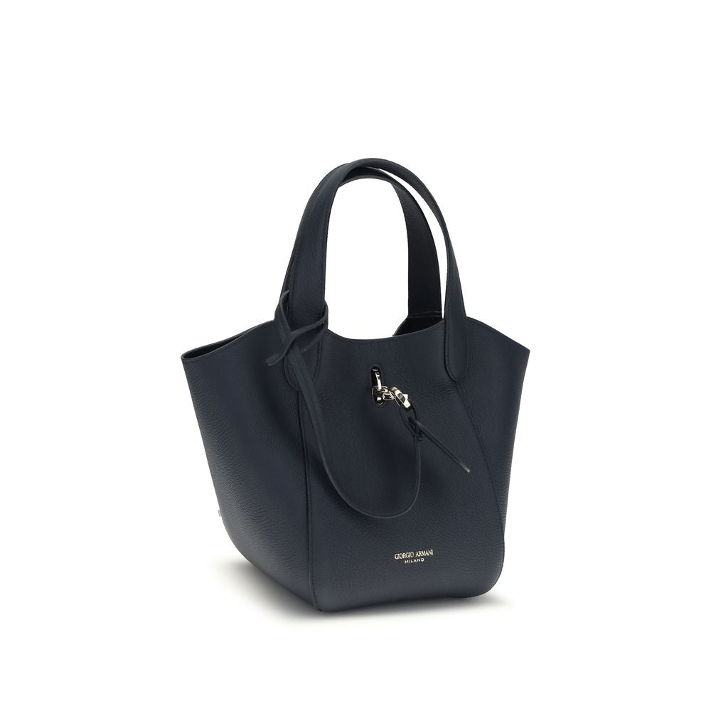 Giorgio Armani Blue Calf Leather Bos Taurus Handbag | Regal Royce