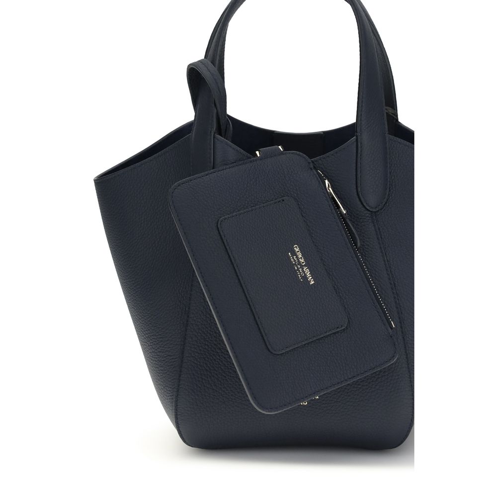 Giorgio Armani Blue Calf Leather Bos Taurus Handbag | Regal Royce