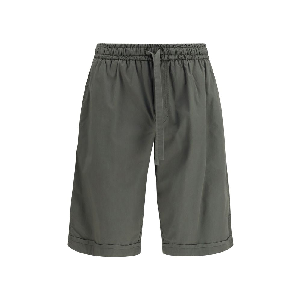 Dolce & Gabbana Gray Cotton Bermuda Shorts | Regal Royce