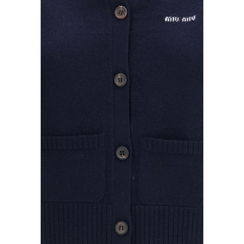 Miu Miu Blue Cashmere Sleeveles Sweater | Regal Royce