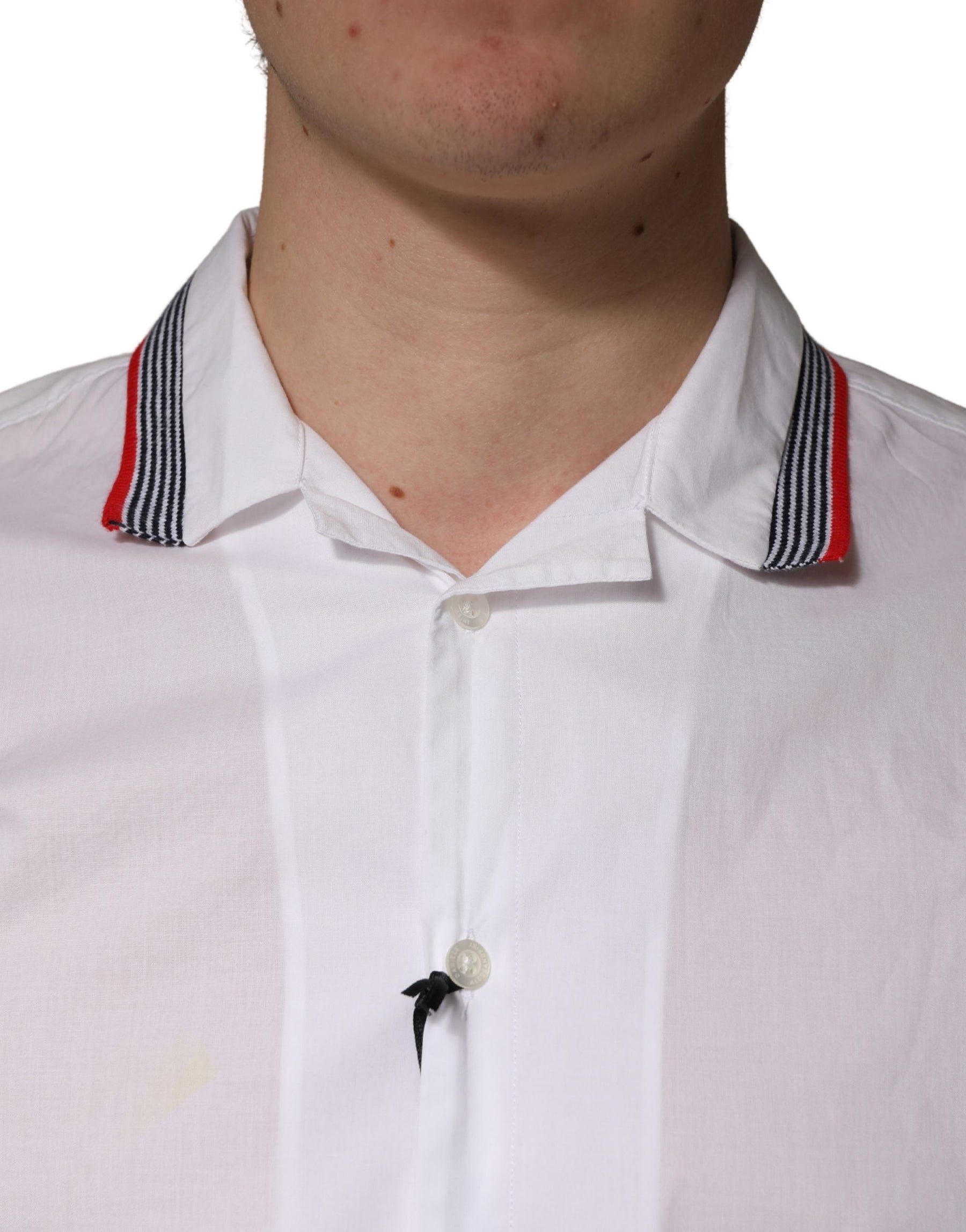 Daniele Alessandrini White Short Sleeves Button Down Shirt | Regal Royce