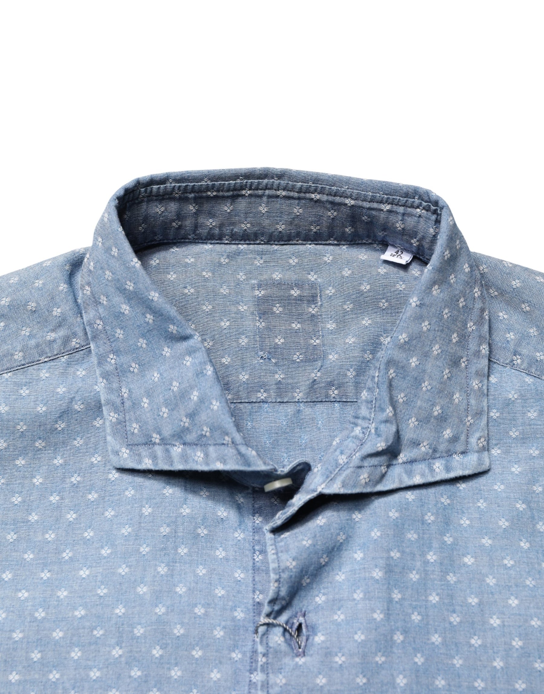 Domenico Tagliente Blue Long Sleeve Collared Casual Shirt | Regal Royce