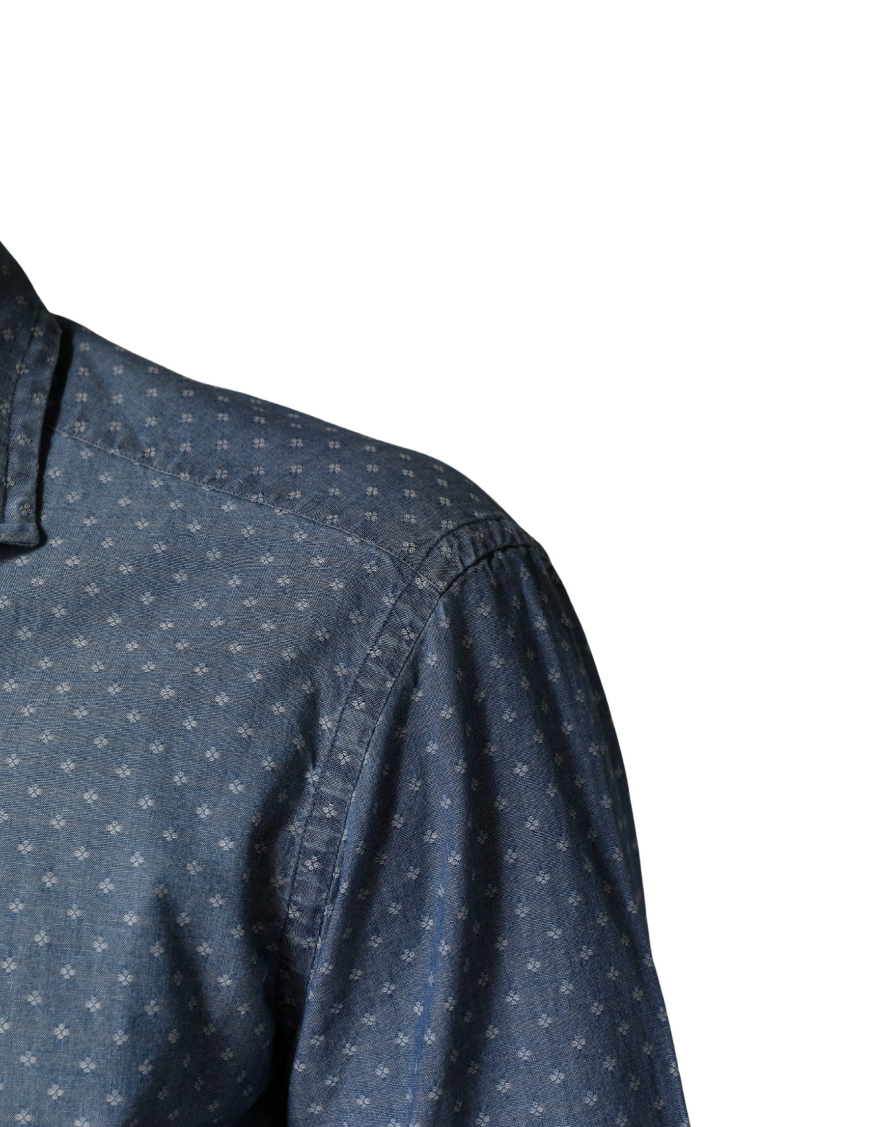Domenico Tagliente Blue Long Sleeve Collared Casual Shirt | Regal Royce