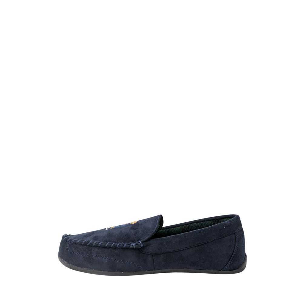 Ralph Lauren Blue Faux Fur Slippers | Regal Royce