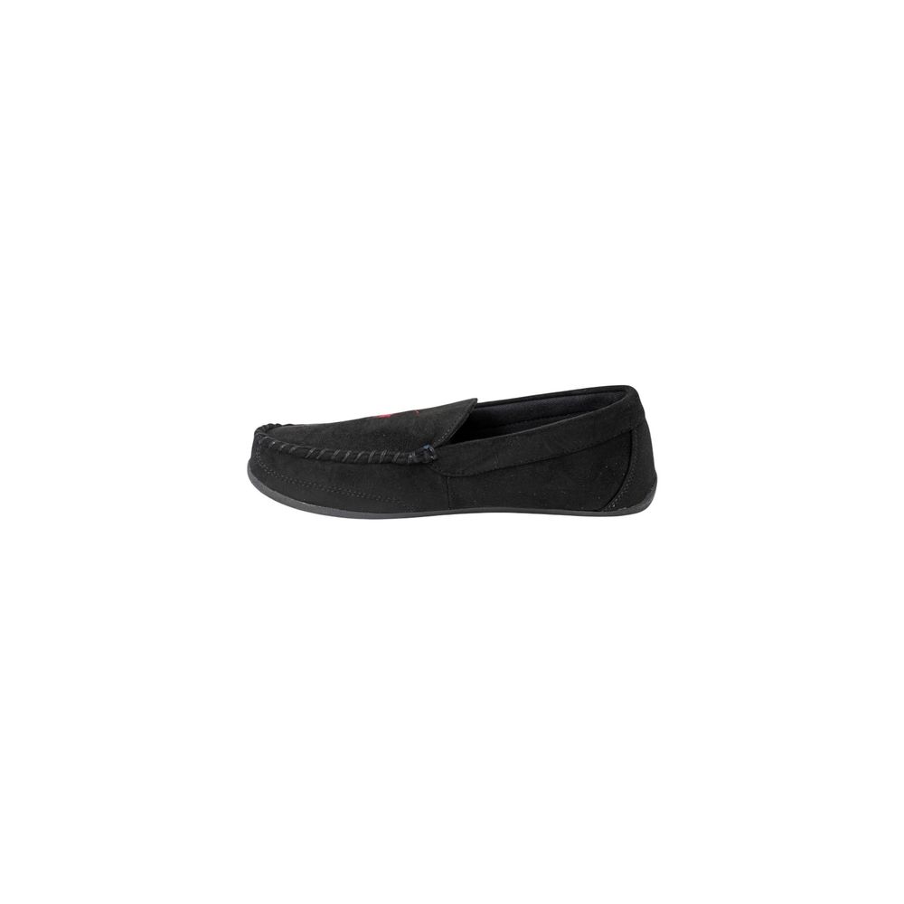 Ralph Lauren Black Faux Fur Slippers | Regal Royce