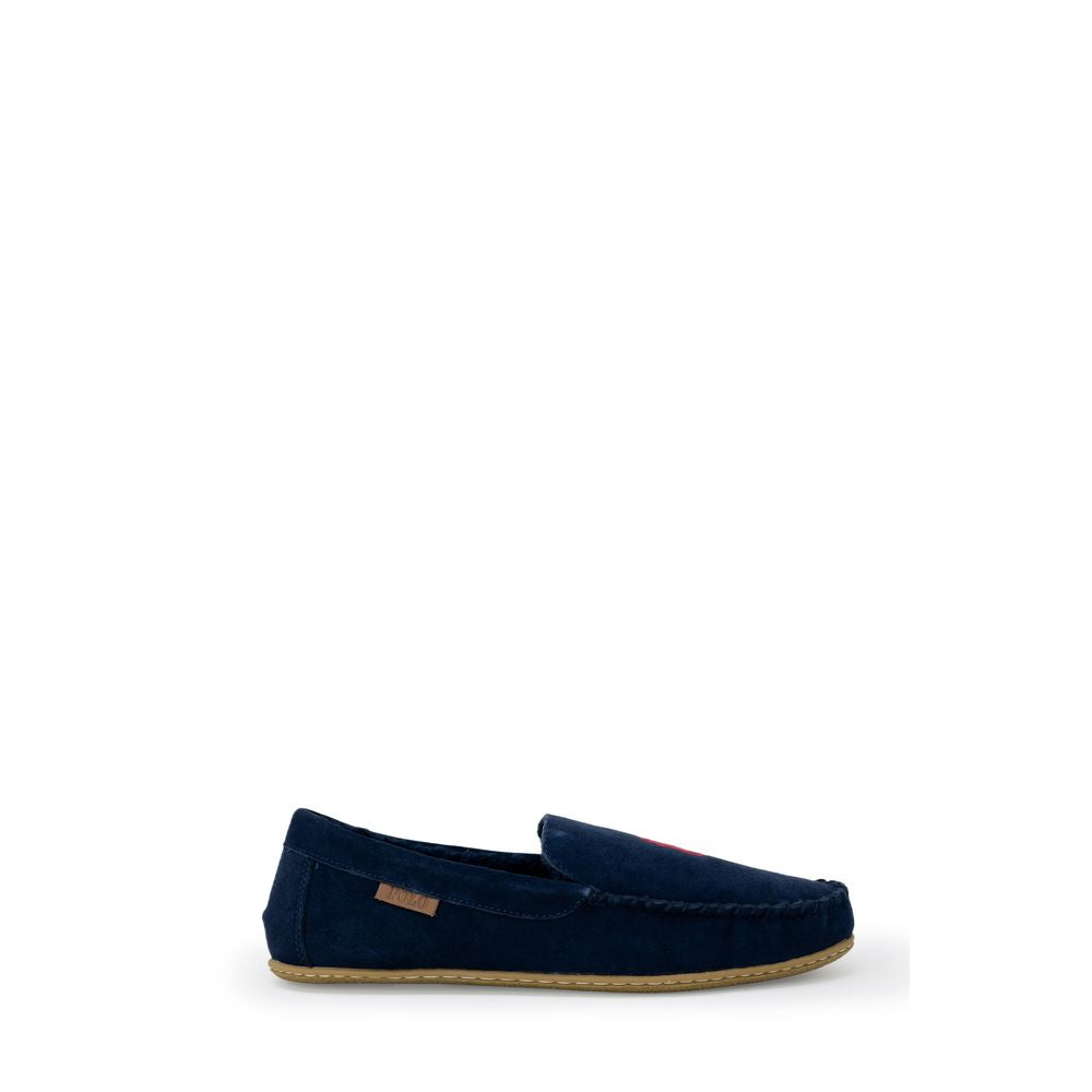 Ralph Lauren Blue Faux Fur Slippers | Regal Royce