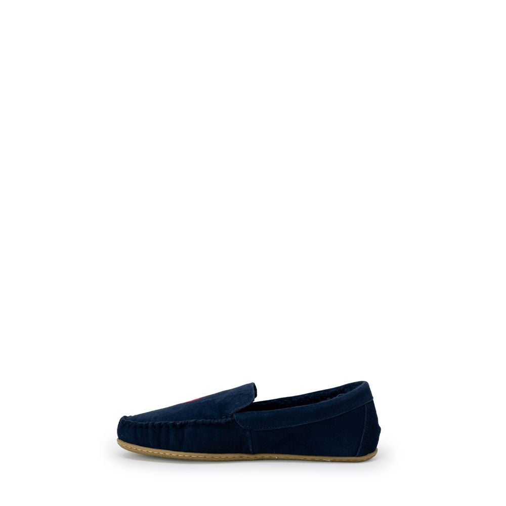 Ralph Lauren Blue Faux Fur Slippers | Regal Royce