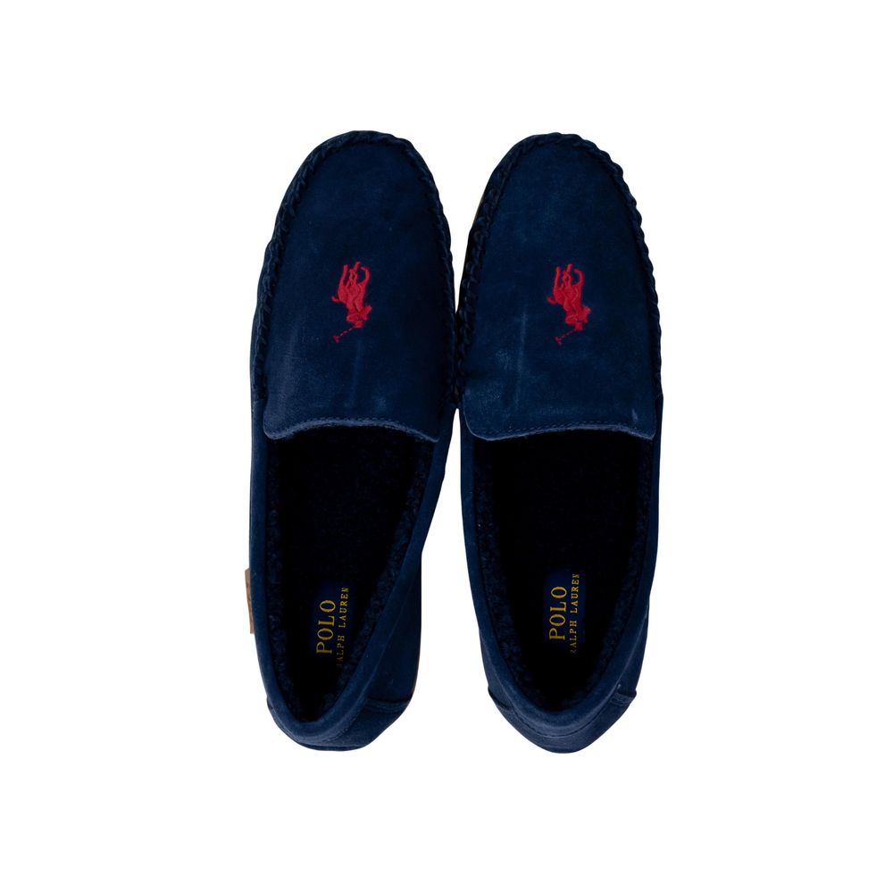 Ralph Lauren Blue Faux Fur Slippers | Regal Royce