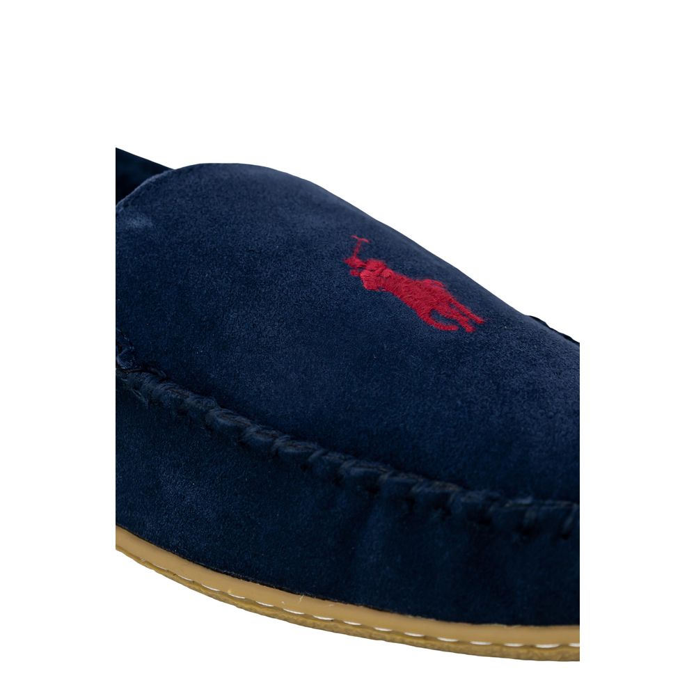 Ralph Lauren Blue Faux Fur Slippers | Regal Royce
