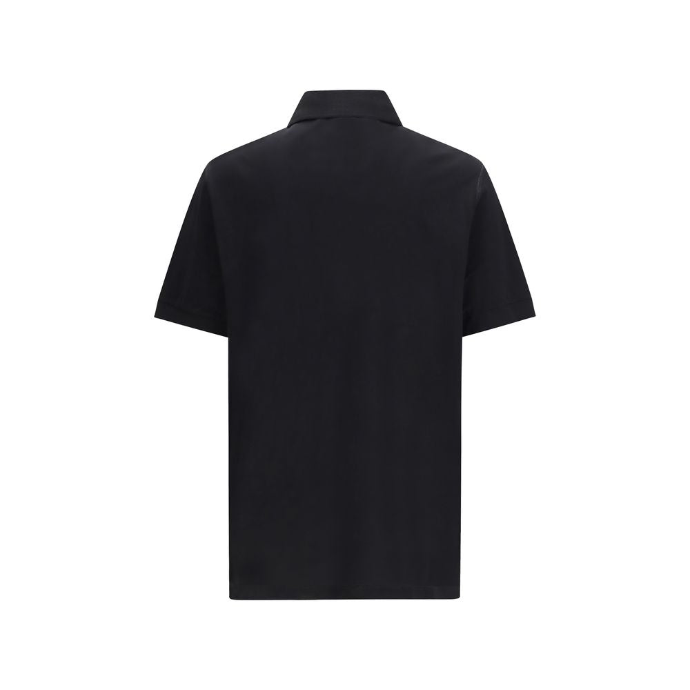 Dolce & Gabbana Black Cotton Polo Shirt | Regal Royce