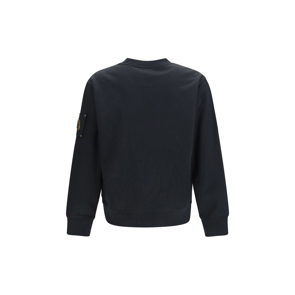 Moose Knuckles Black Cotton Sweatshirt | Regal Royce