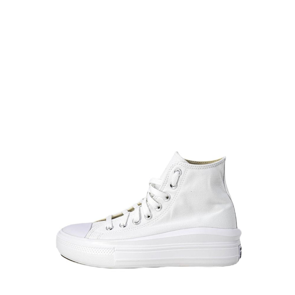 Converse White Cotton High Top Sneakers | Regal Royce