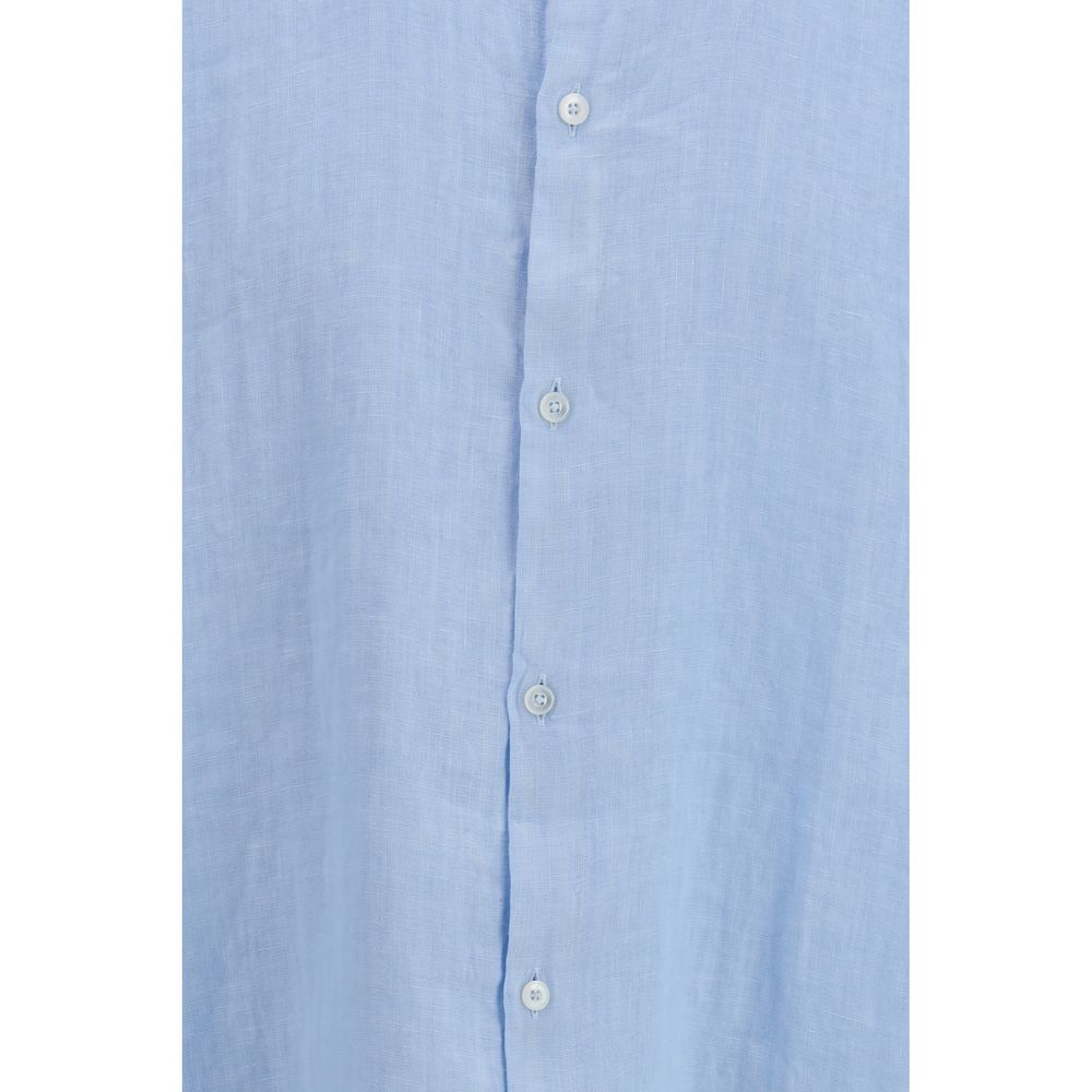 Brooksfield Blue Linen Shirt | Regal Royce