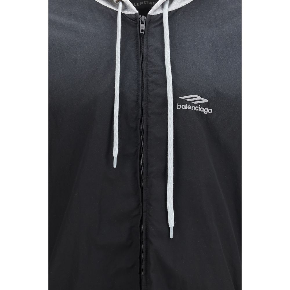 Balenciaga Black Polyester Bomber | Regal Royce