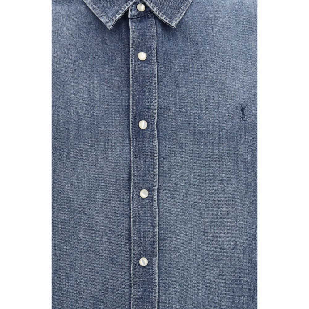 Saint Laurent Blue Denim Shirt | Regal Royce