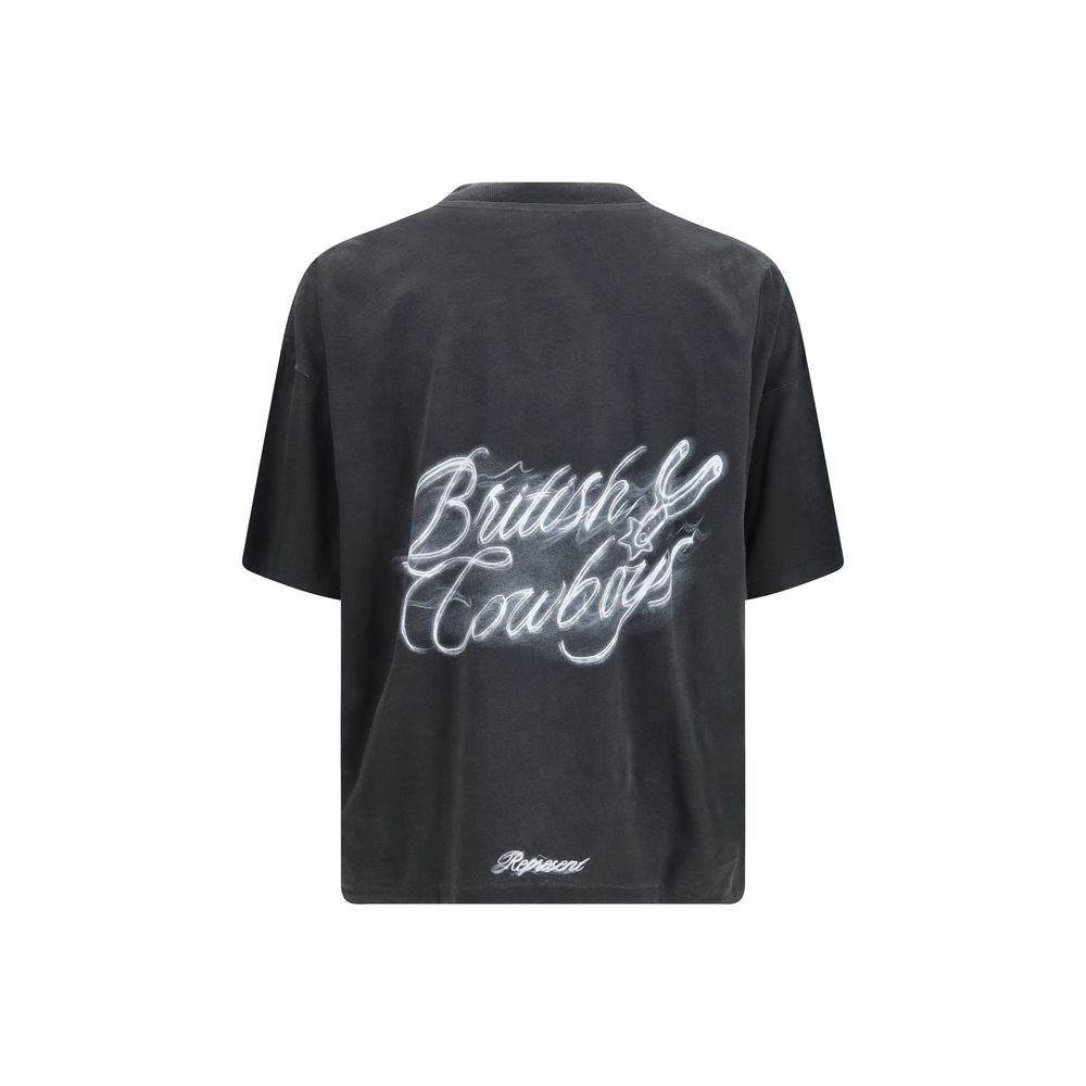 Represent Black Cotton T-Shirt | Regal Royce