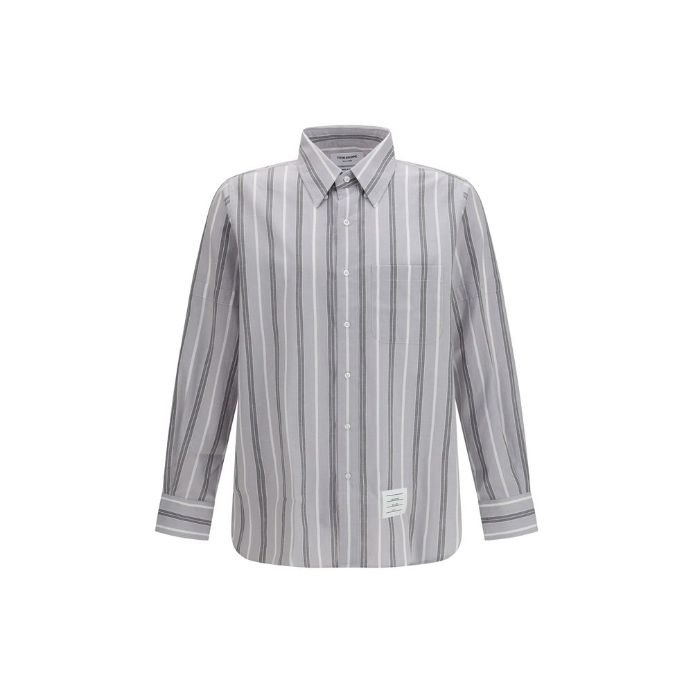 Thom Browne Gray Cotton Pattern Shirt | Regal Royce
