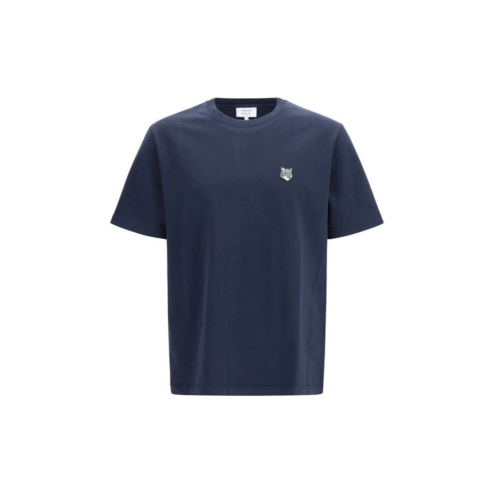 Maison Kitsuné Blue Cotton T-Shirt | Regal Royce