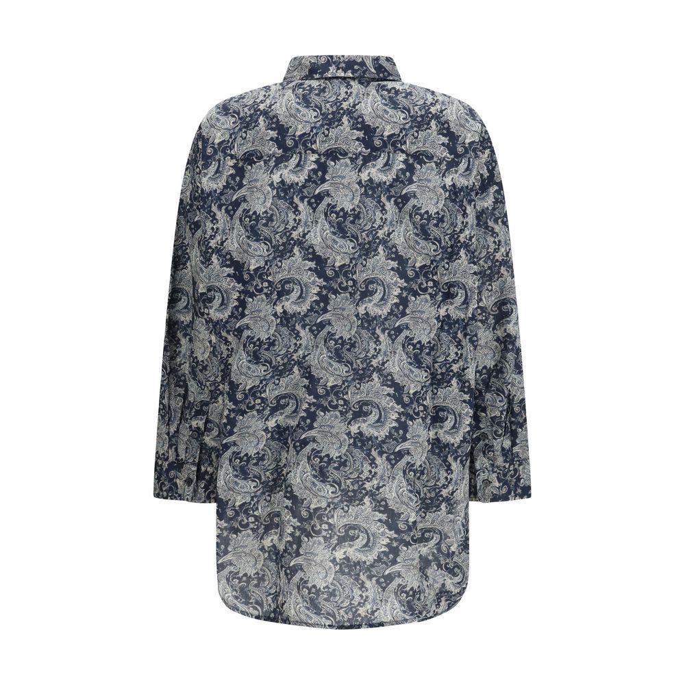 R13 Blue Cotton Pattern Shirt | Regal Royce
