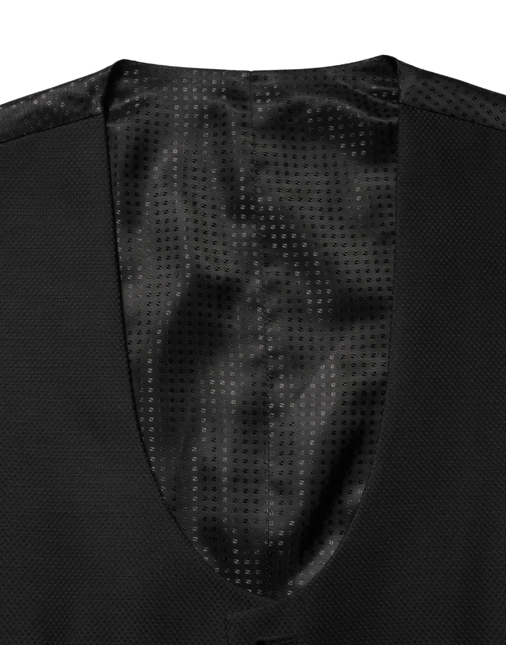 Dolce & Gabbana Black Wool Single Breasted Waistcoat Vest