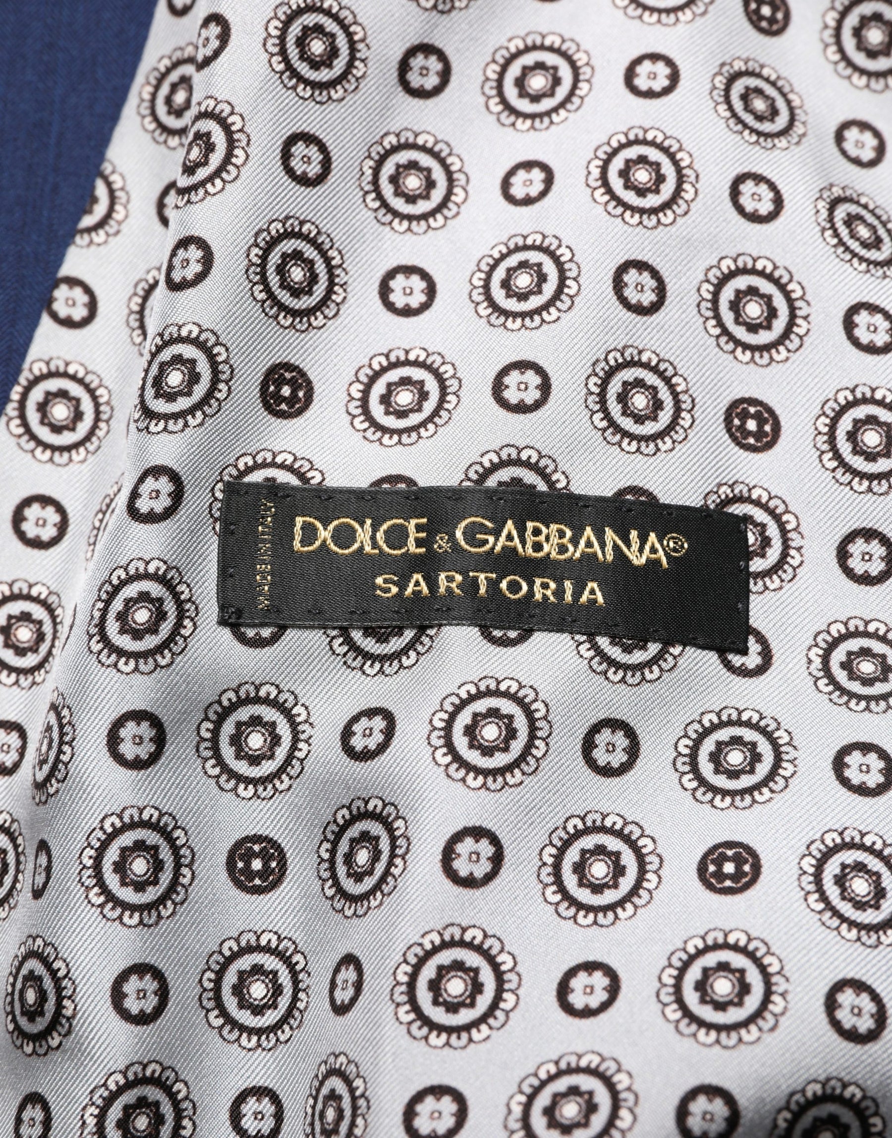 Dolce & Gabbana Navy Blue Wool Dress Formal Waistcoat Vest | Regal Royce