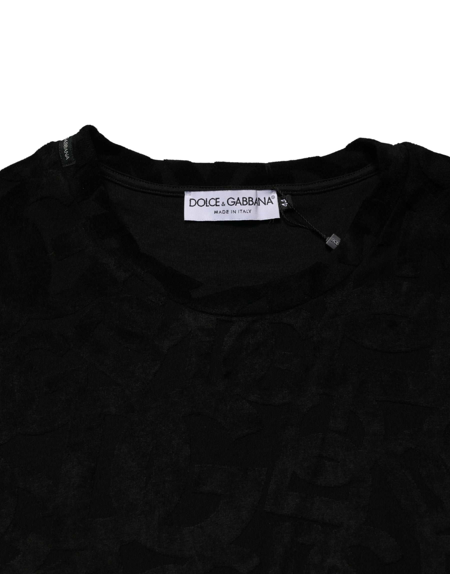 Dolce & Gabbana Black DG Mania Logo Print Casual  T-shirt | Regal Royce