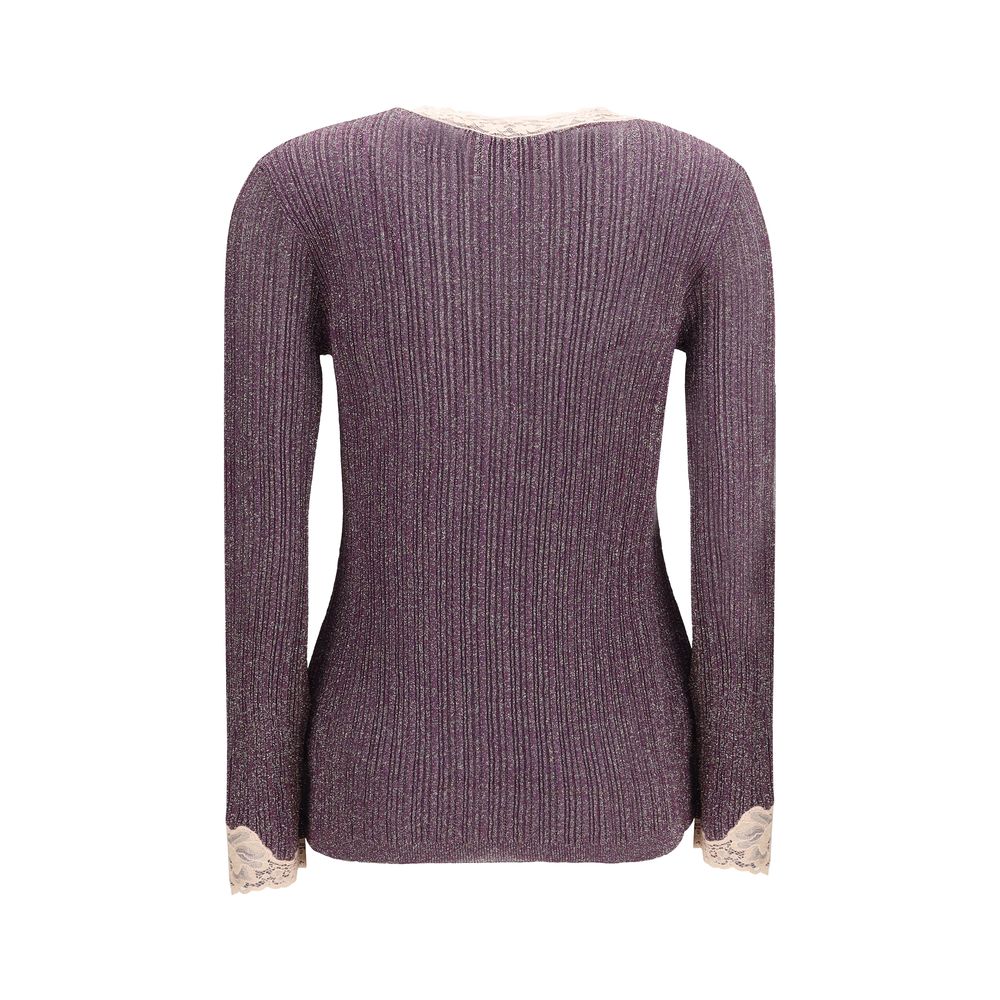 Valentino Purple Viscose Cardigan | Regal Royce