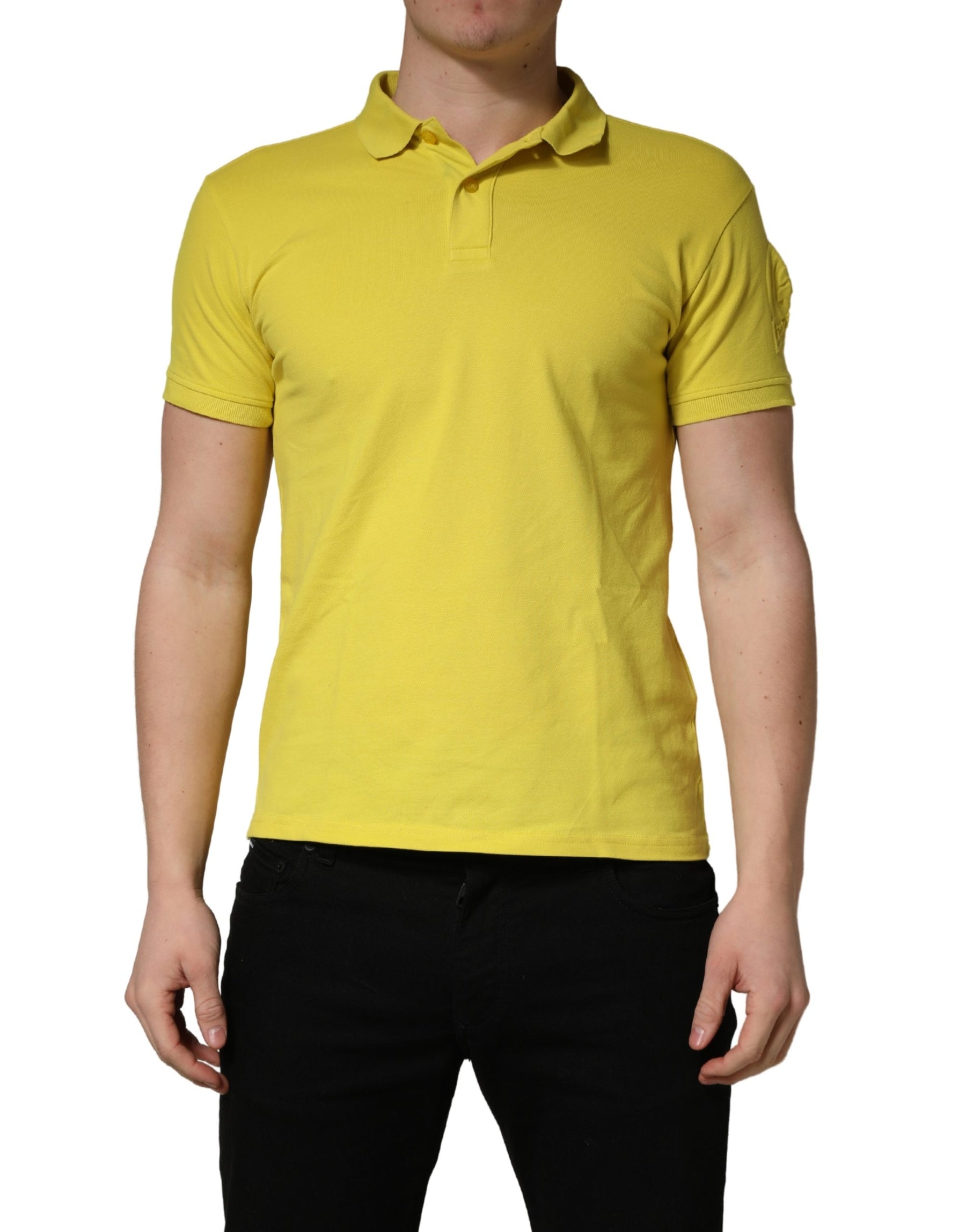 Invicta Yellow Short Sleeve Pique Men Cotton Polo Shirt T-shirt | Regal Royce