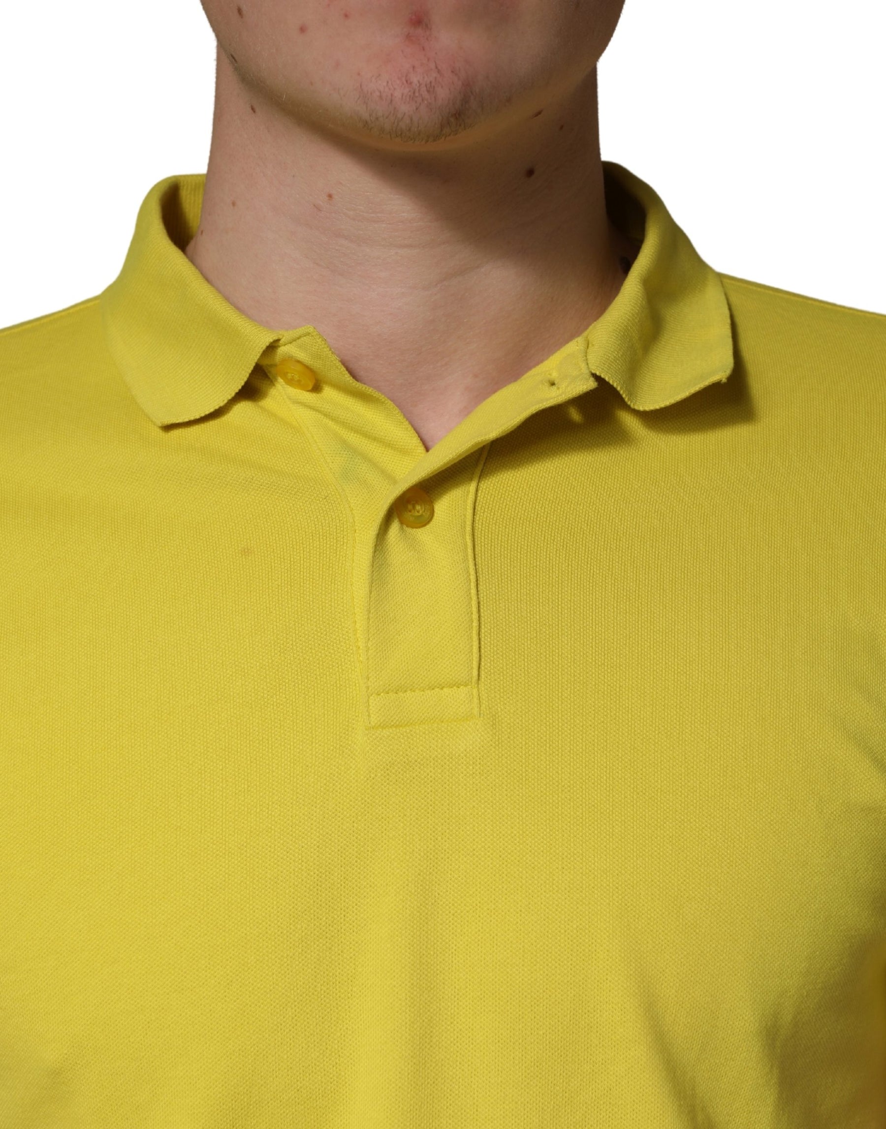 Invicta Yellow Short Sleeve Pique Men Cotton Polo Shirt T-shirt | Regal Royce