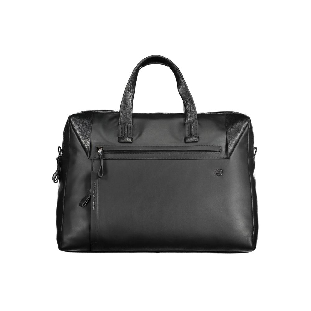 Piquadro Black Leather Men's Briefcase | Regal Royce