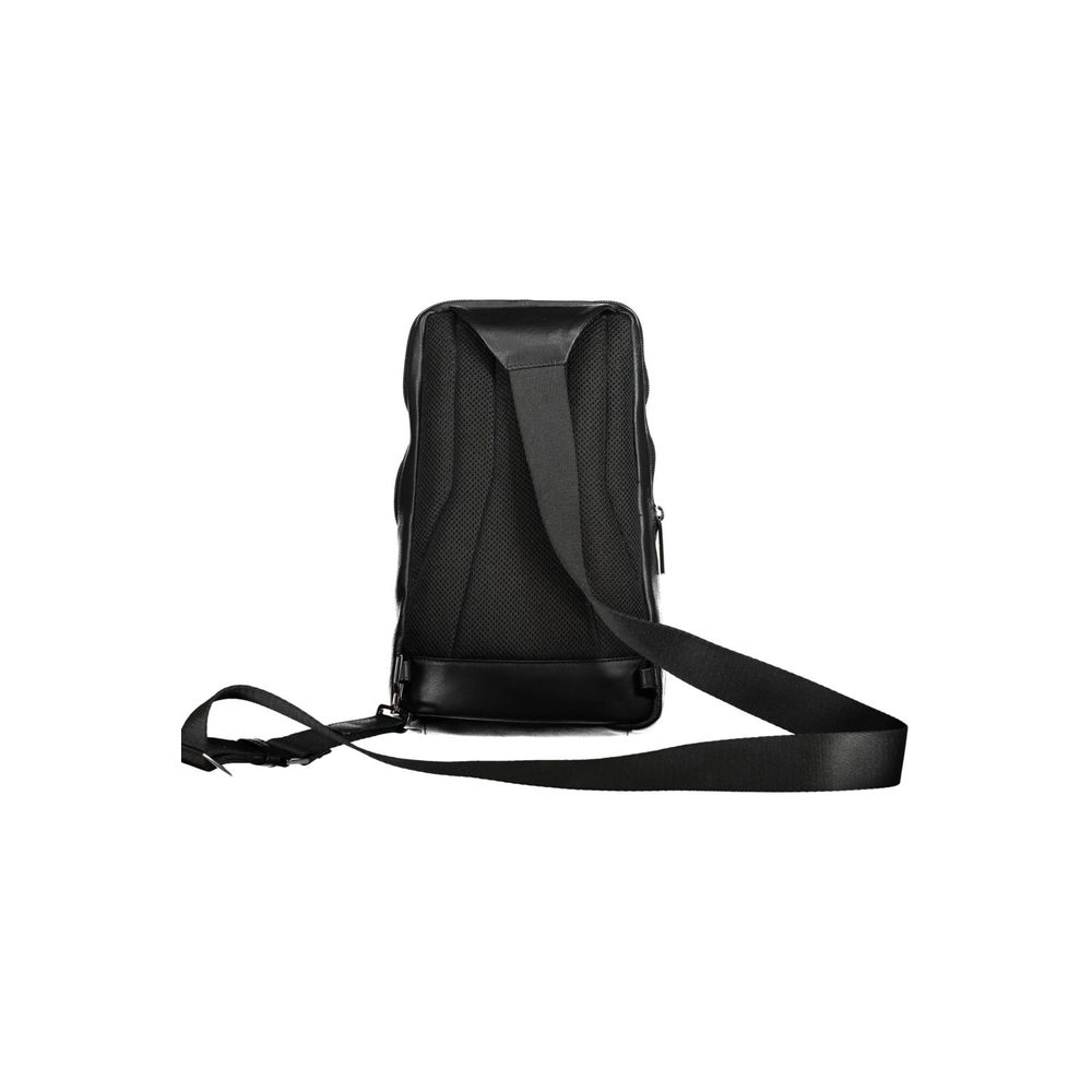 Piquadro Nero Leather Mens Shoulder Bag | Regal Royce