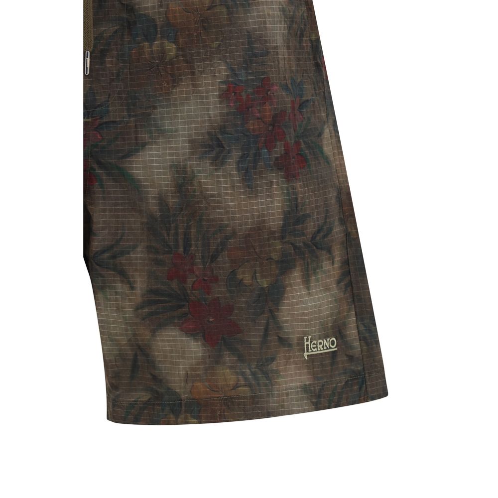 Herno Multicolor Polyamide Swim Shorts | Regal Royce