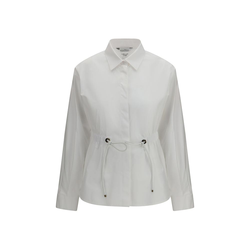 Max Mara White Cotton Dress Shirt | Regal Royce
